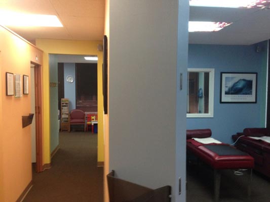 Chiropractic Columbia MD Clinic Room and Hallway