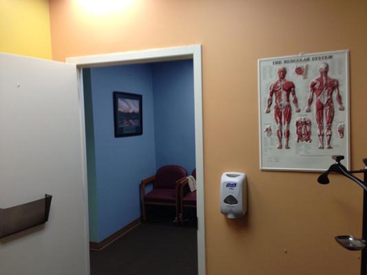Chiropractic Columbia MD Door Leaving Treatment Room