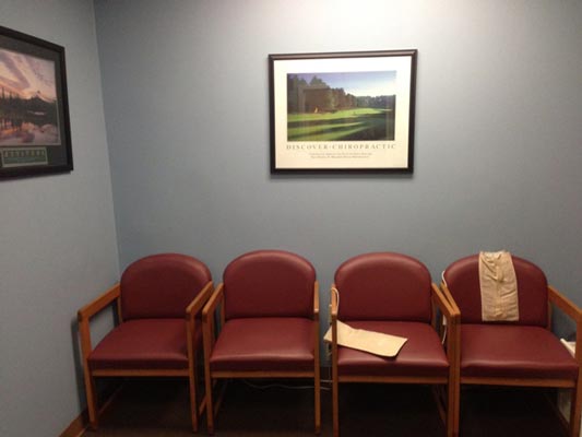Chiropractic Columbia MD Waiting Room Chairs
